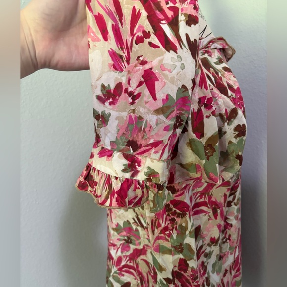 Meara Floral Long Sleeve Blouse KUT from the Kloth Medium - Picture 9 of 16